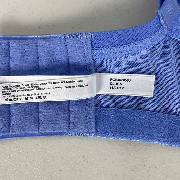 Le Mystere Safari Bra Whisper Blue Size 34 DD/E NWT Underwire Plunge - Picture 11 of 12